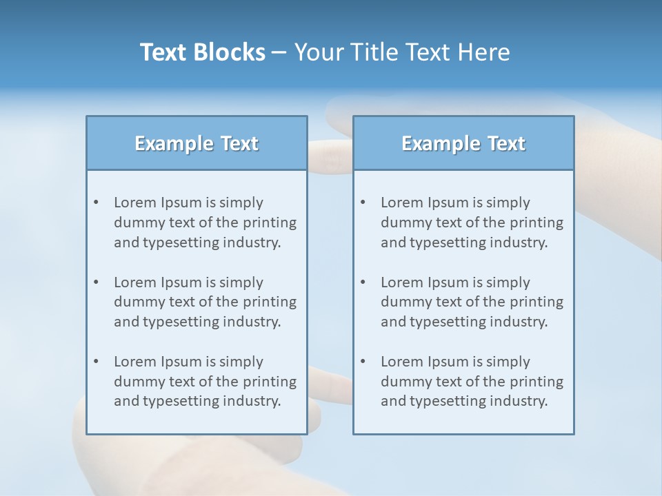 Hand Thumb Park PowerPoint Template
