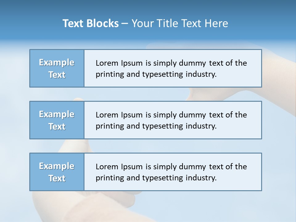 Hand Thumb Park PowerPoint Template