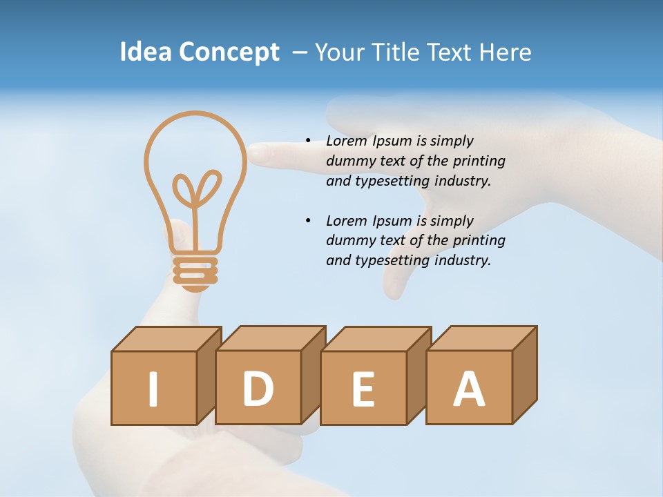 Hand Thumb Park PowerPoint Template