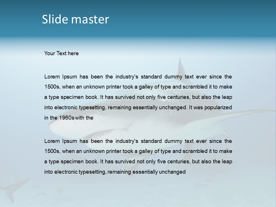 Sea Life Wildlife Sea PowerPoint Template