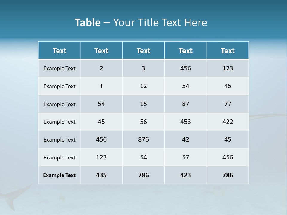 Sea Life Wildlife Sea PowerPoint Template