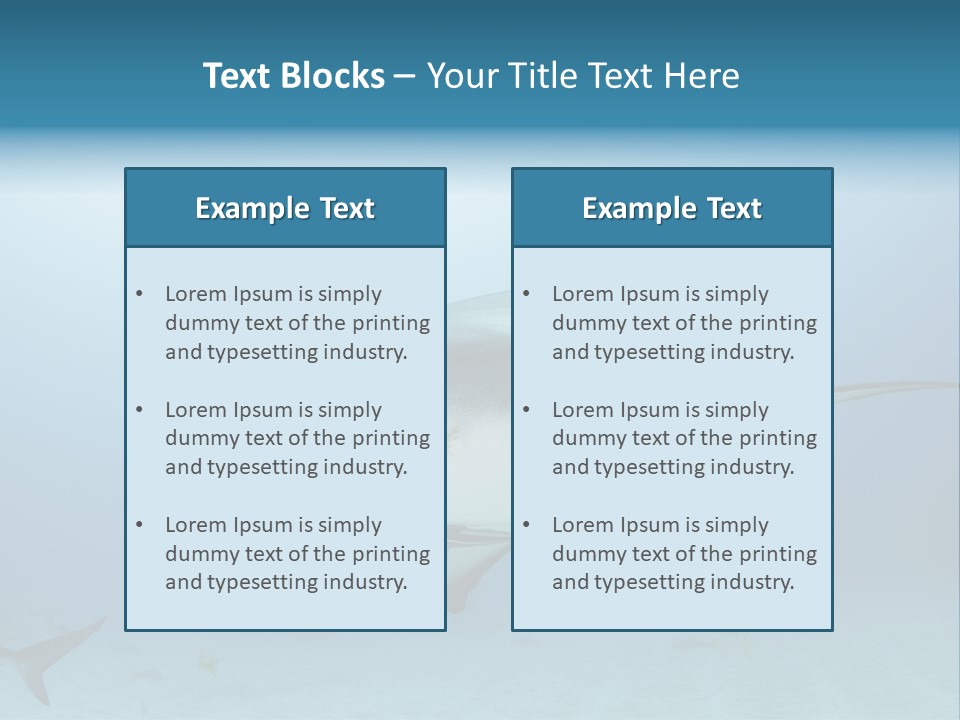 Sea Life Wildlife Sea PowerPoint Template