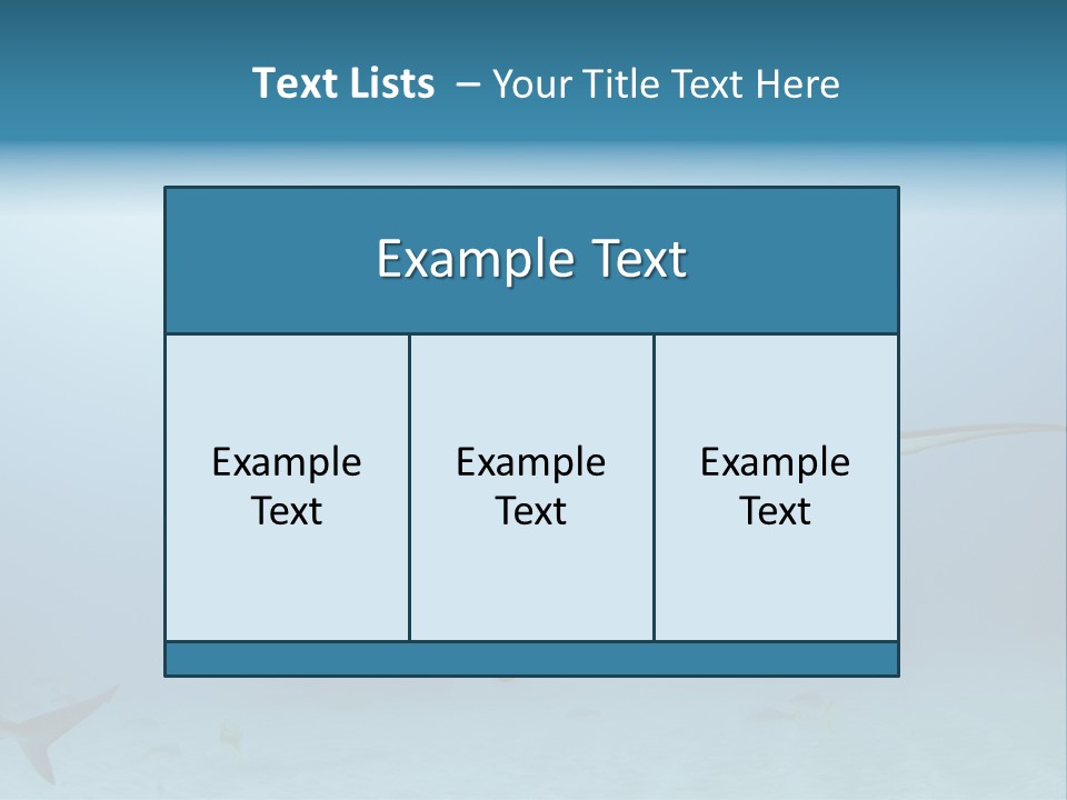 Sea Life Wildlife Sea PowerPoint Template