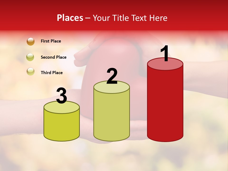 Female Outdoors Inside PowerPoint Template