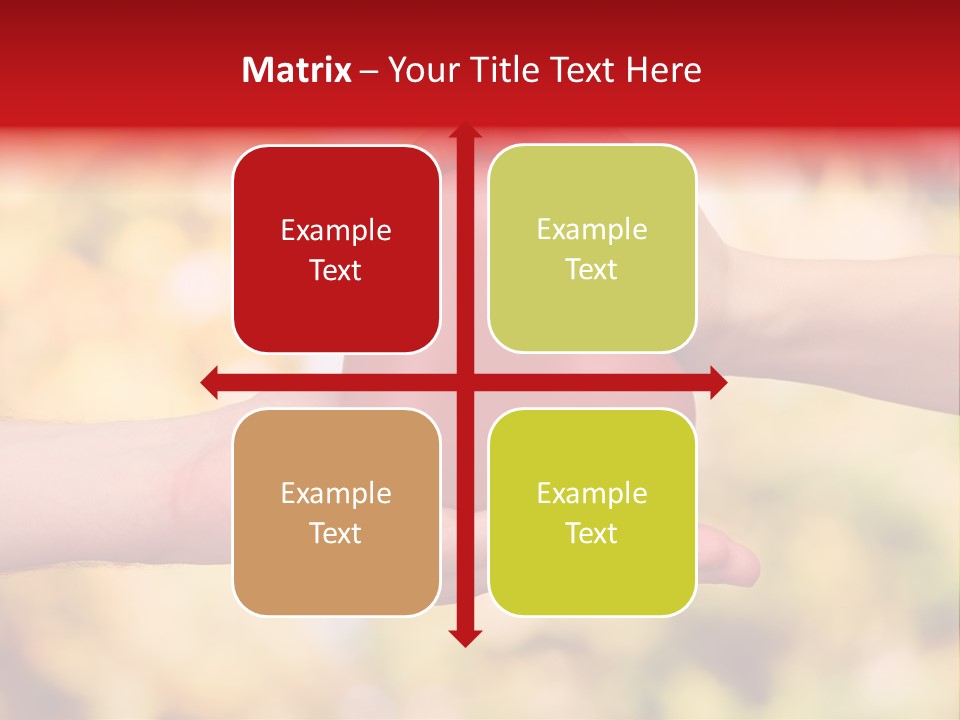 Female Outdoors Inside PowerPoint Template