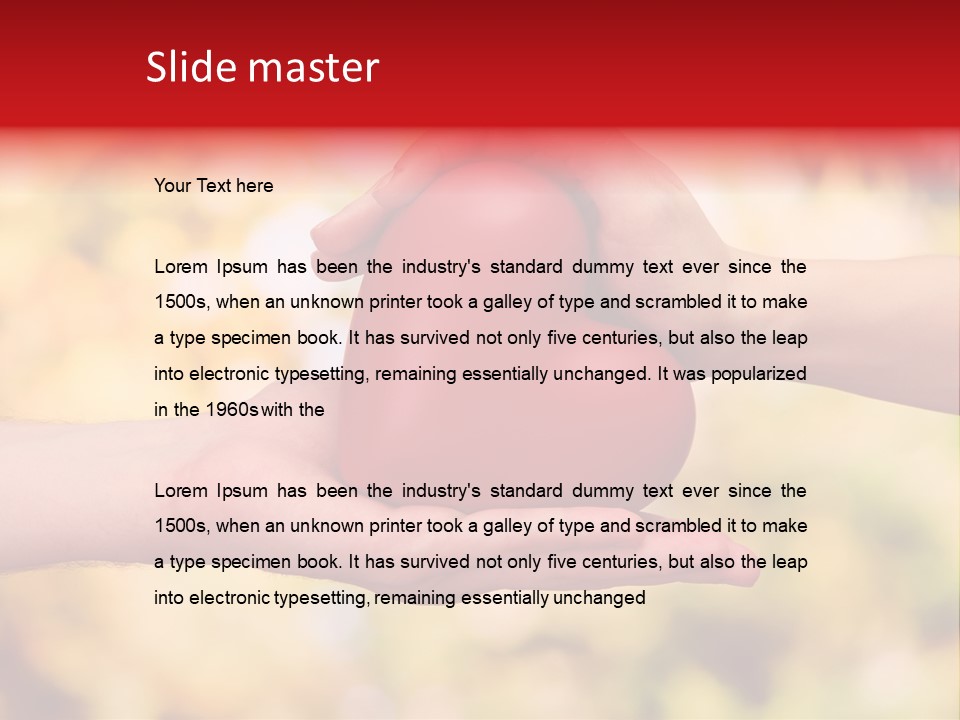 Female Outdoors Inside PowerPoint Template