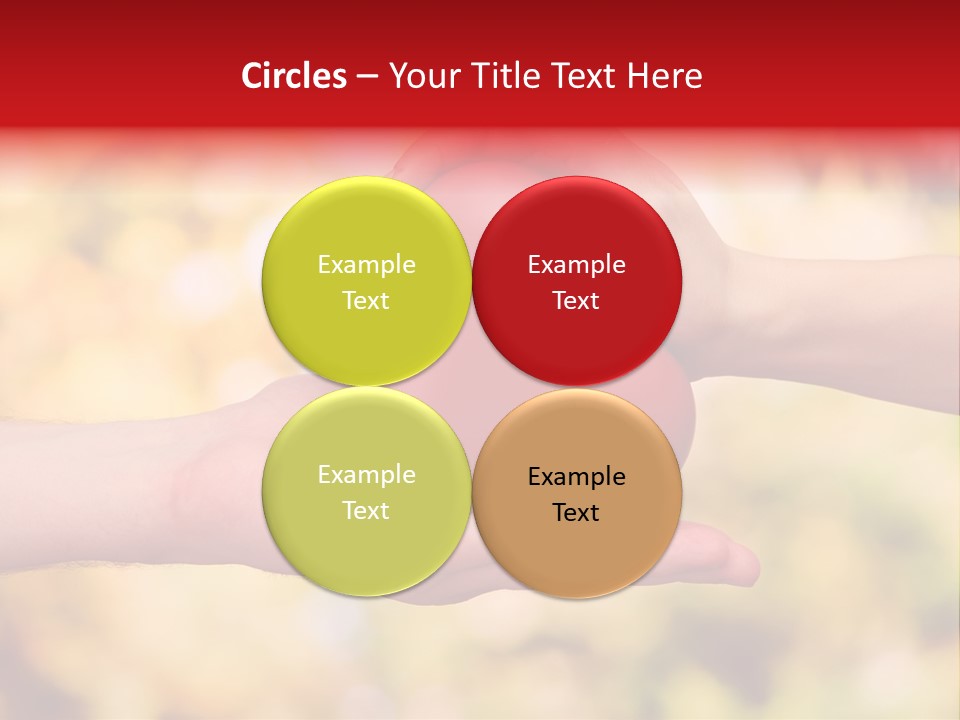 Female Outdoors Inside PowerPoint Template