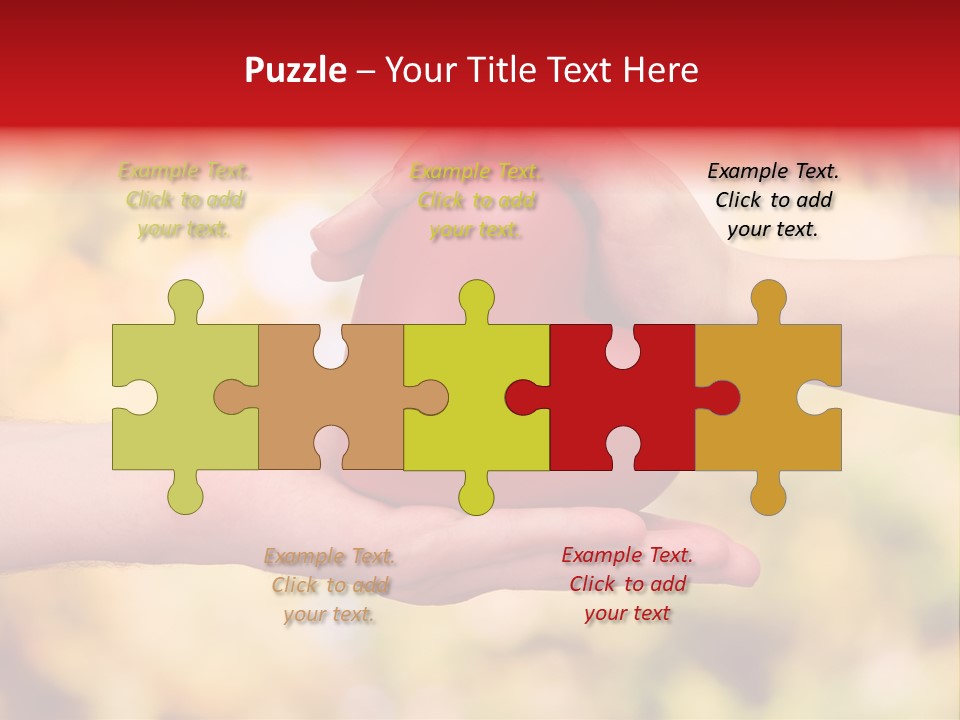 Female Outdoors Inside PowerPoint Template