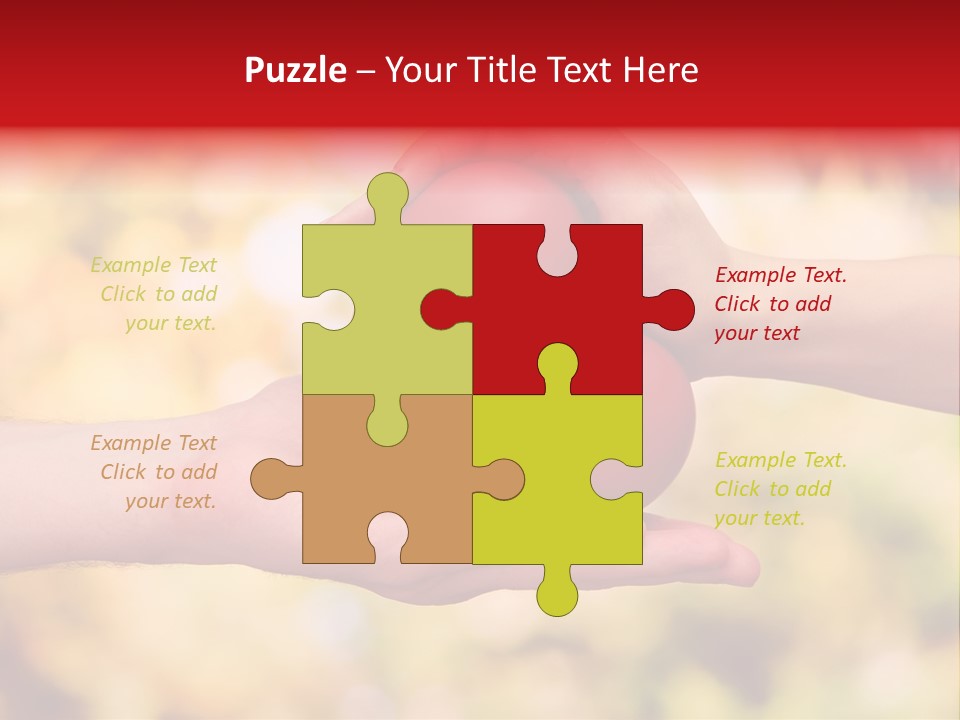 Female Outdoors Inside PowerPoint Template