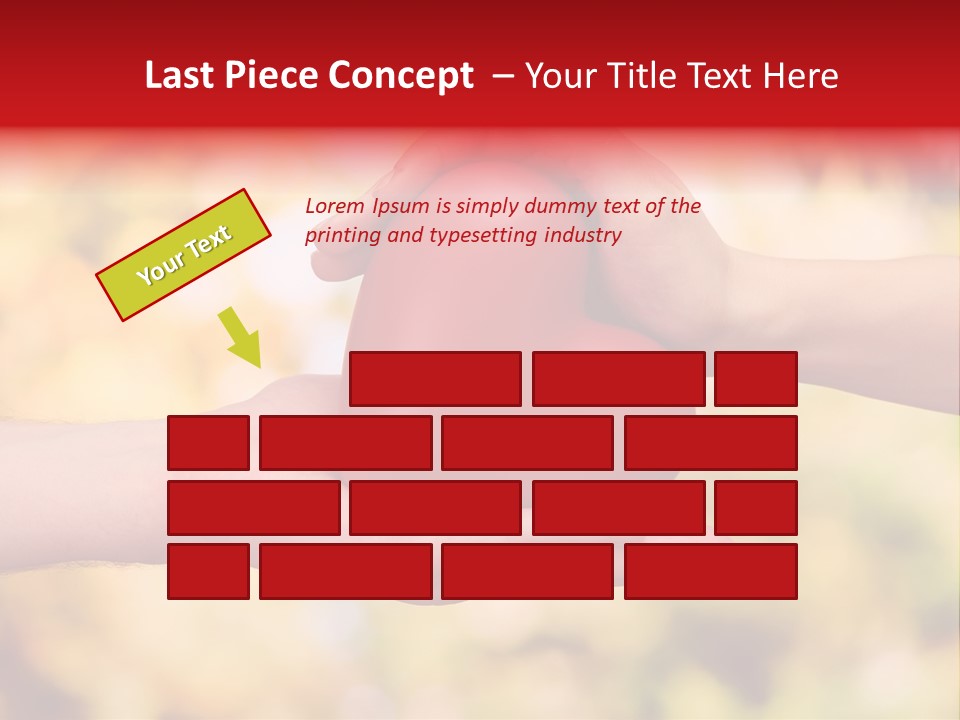 Female Outdoors Inside PowerPoint Template