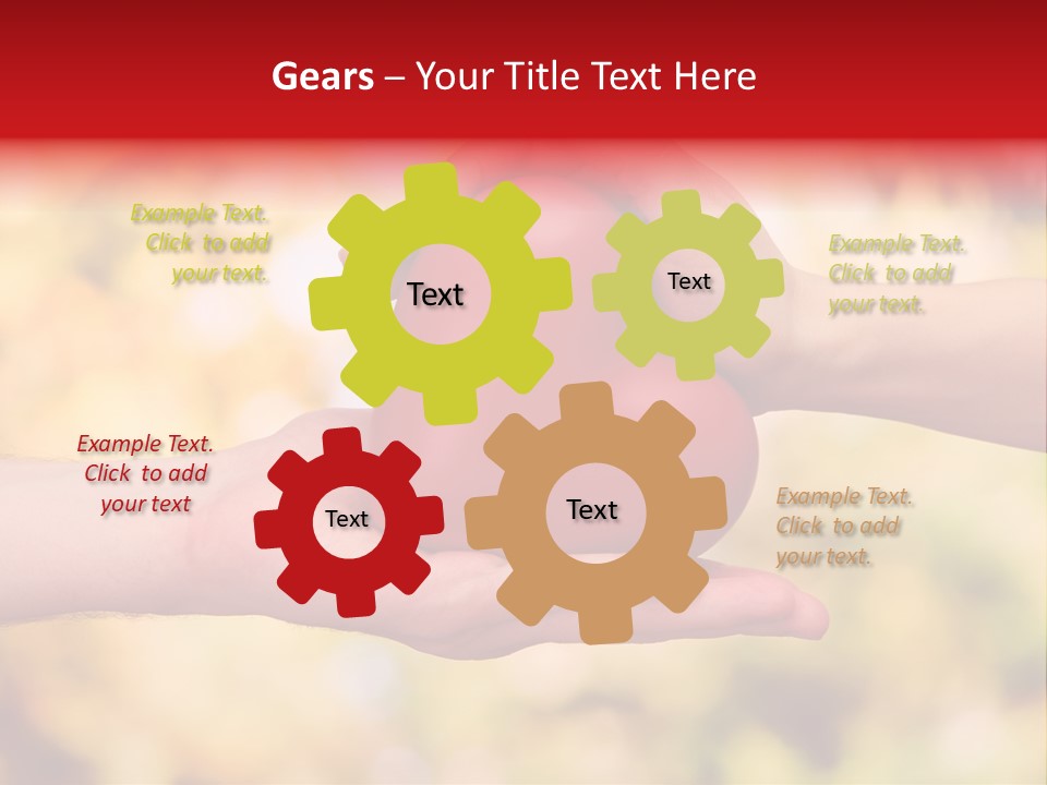 Female Outdoors Inside PowerPoint Template