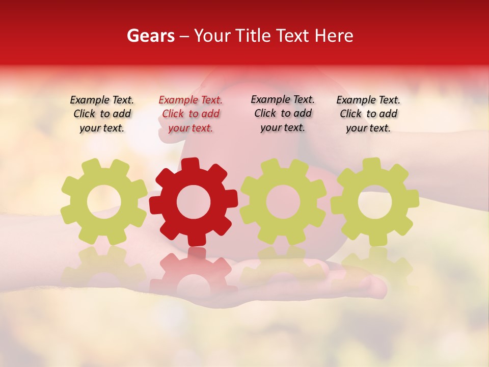 Female Outdoors Inside PowerPoint Template