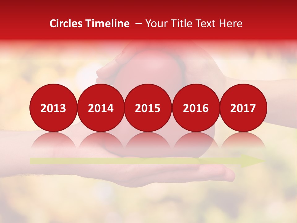 Female Outdoors Inside PowerPoint Template