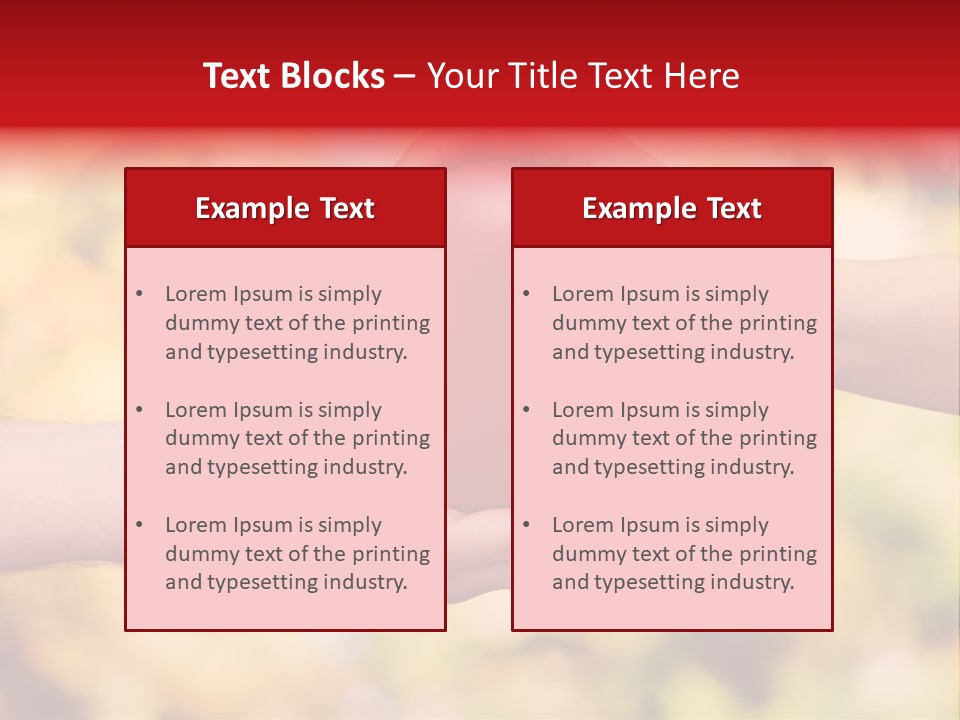 Female Outdoors Inside PowerPoint Template