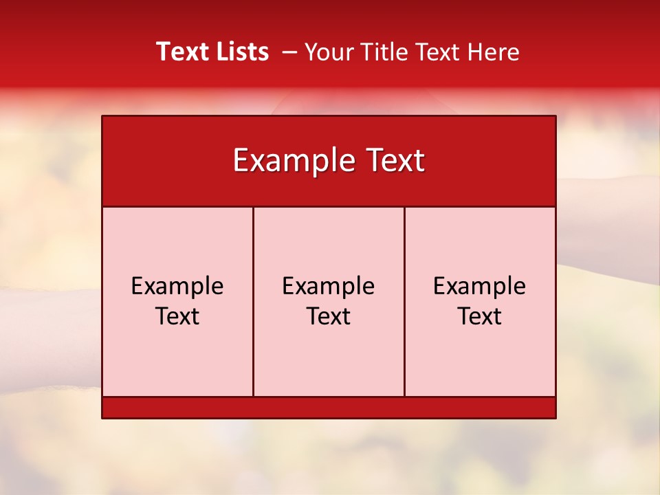 Female Outdoors Inside PowerPoint Template