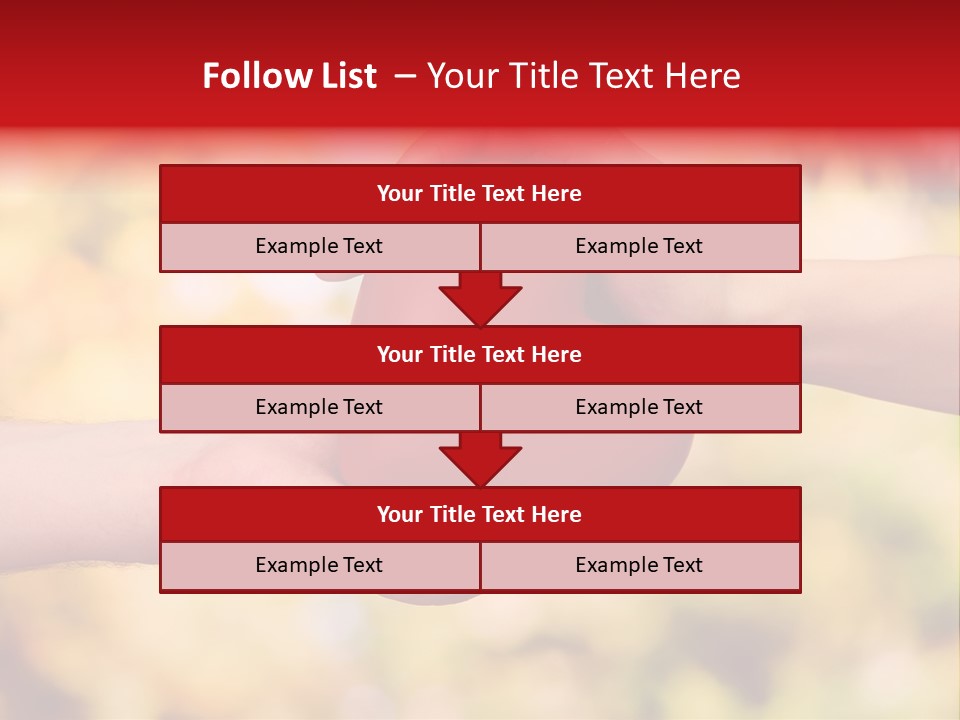 Female Outdoors Inside PowerPoint Template
