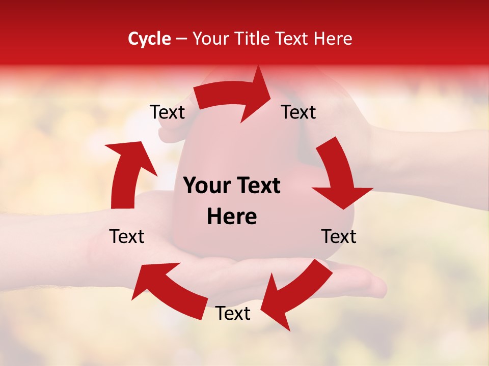 Female Outdoors Inside PowerPoint Template