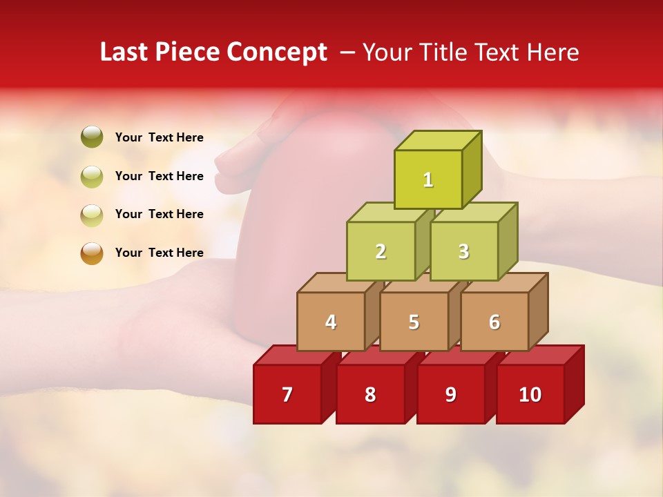 Female Outdoors Inside PowerPoint Template