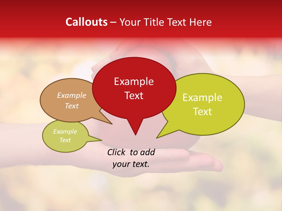 Female Outdoors Inside PowerPoint Template