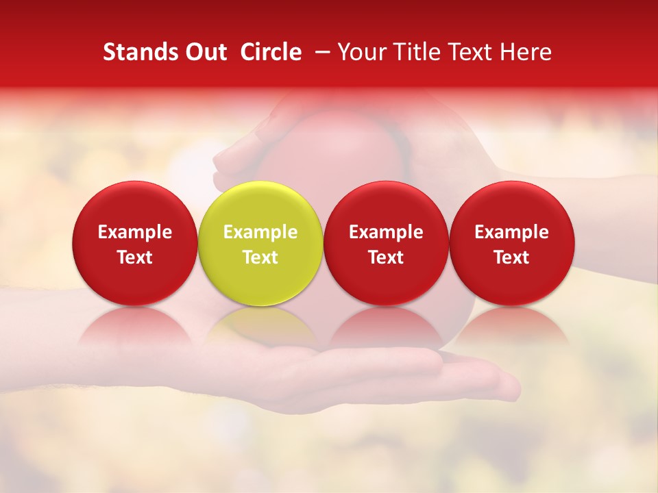 Female Outdoors Inside PowerPoint Template