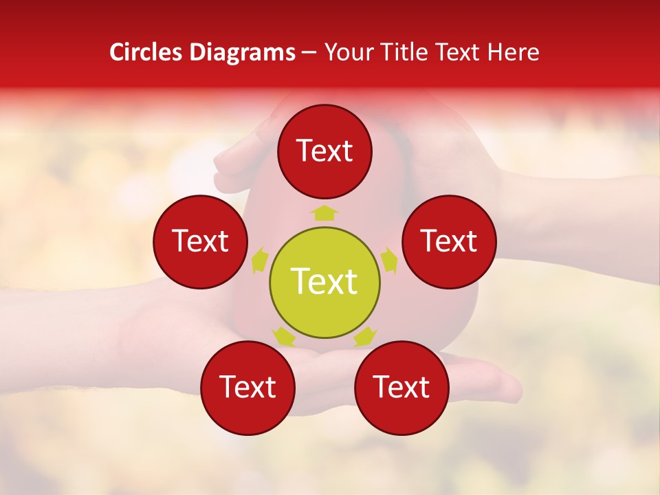 Female Outdoors Inside PowerPoint Template