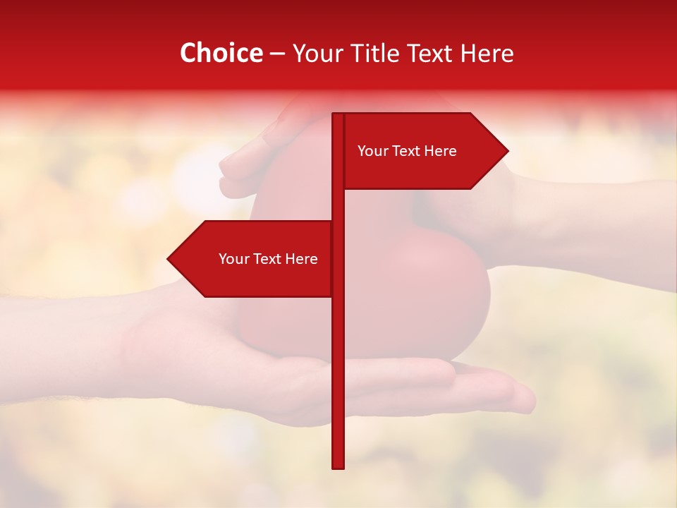 Female Outdoors Inside PowerPoint Template