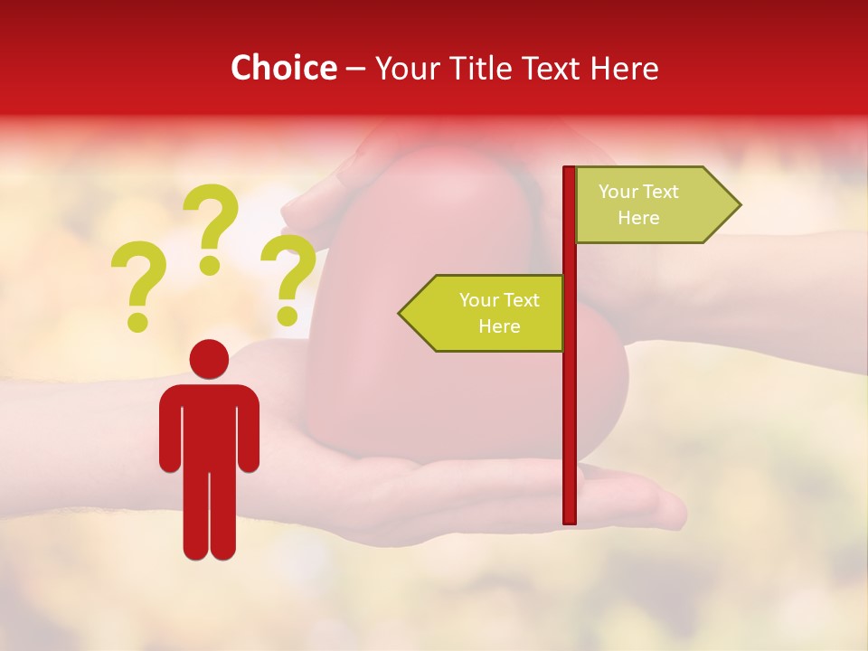 Female Outdoors Inside PowerPoint Template