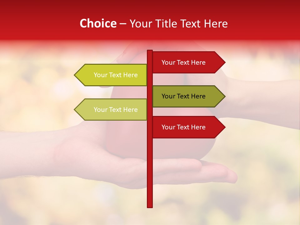 Female Outdoors Inside PowerPoint Template