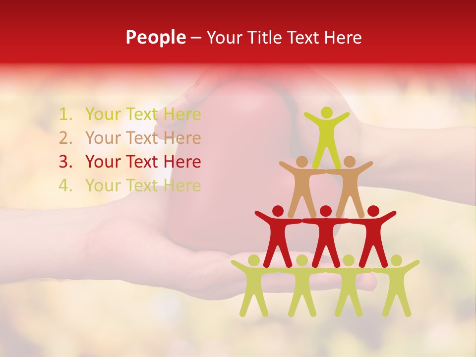 Female Outdoors Inside PowerPoint Template