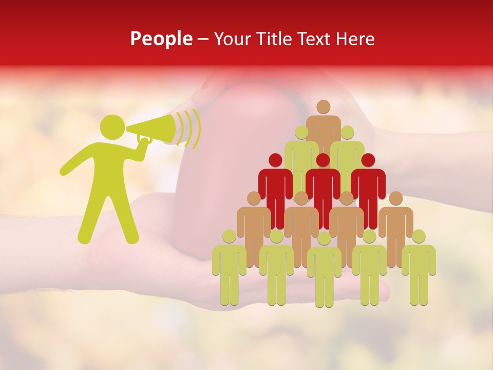 Female Outdoors Inside PowerPoint Template