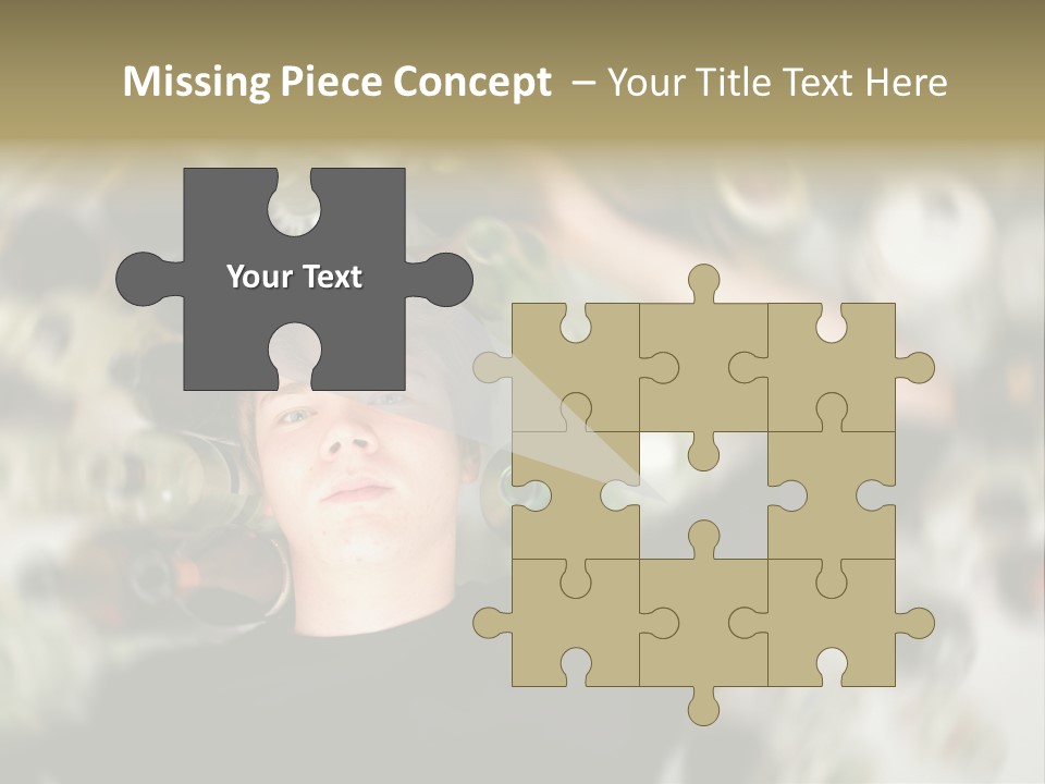 Lie Teenage Depression PowerPoint Template