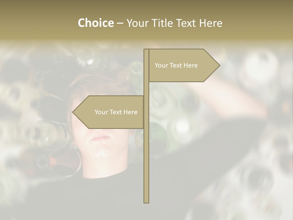 Lie Teenage Depression PowerPoint Template
