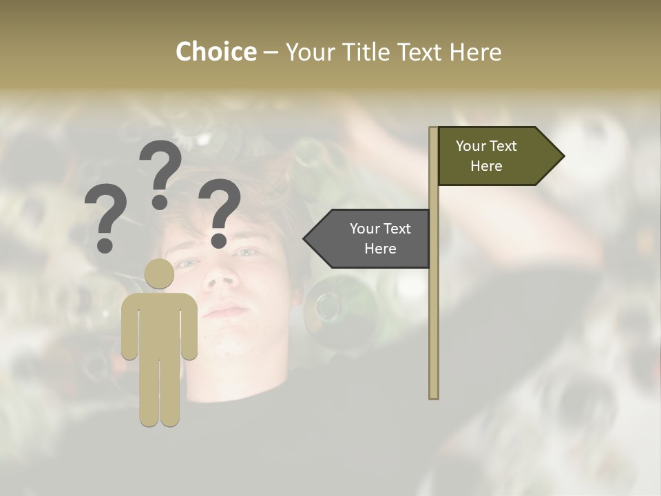 Lie Teenage Depression PowerPoint Template