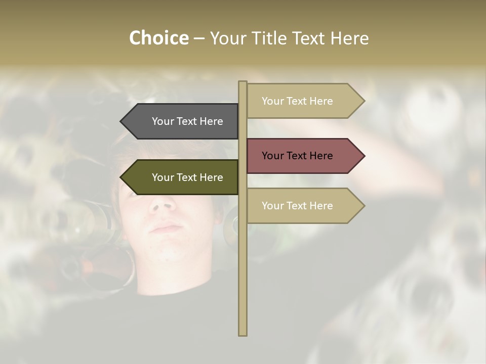 Lie Teenage Depression PowerPoint Template