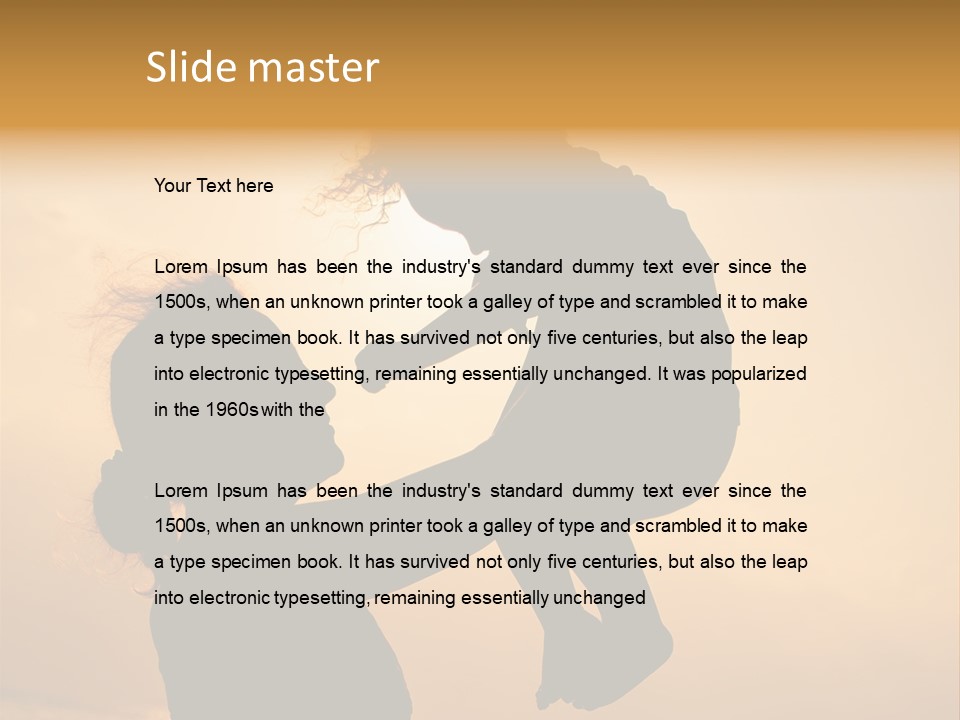 Little Family Shape PowerPoint Template