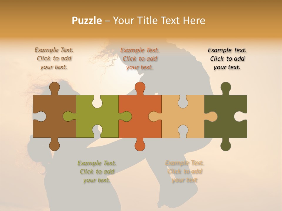 Little Family Shape PowerPoint Template