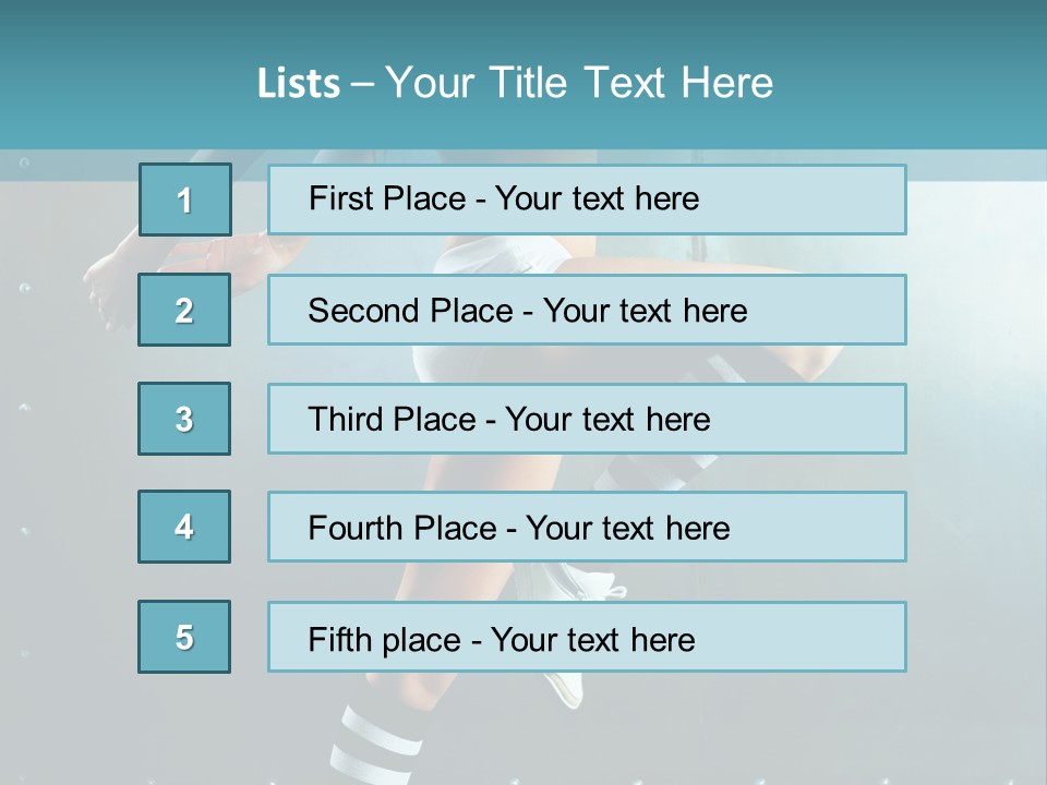 Soccer Caucasian Beautiful PowerPoint Template