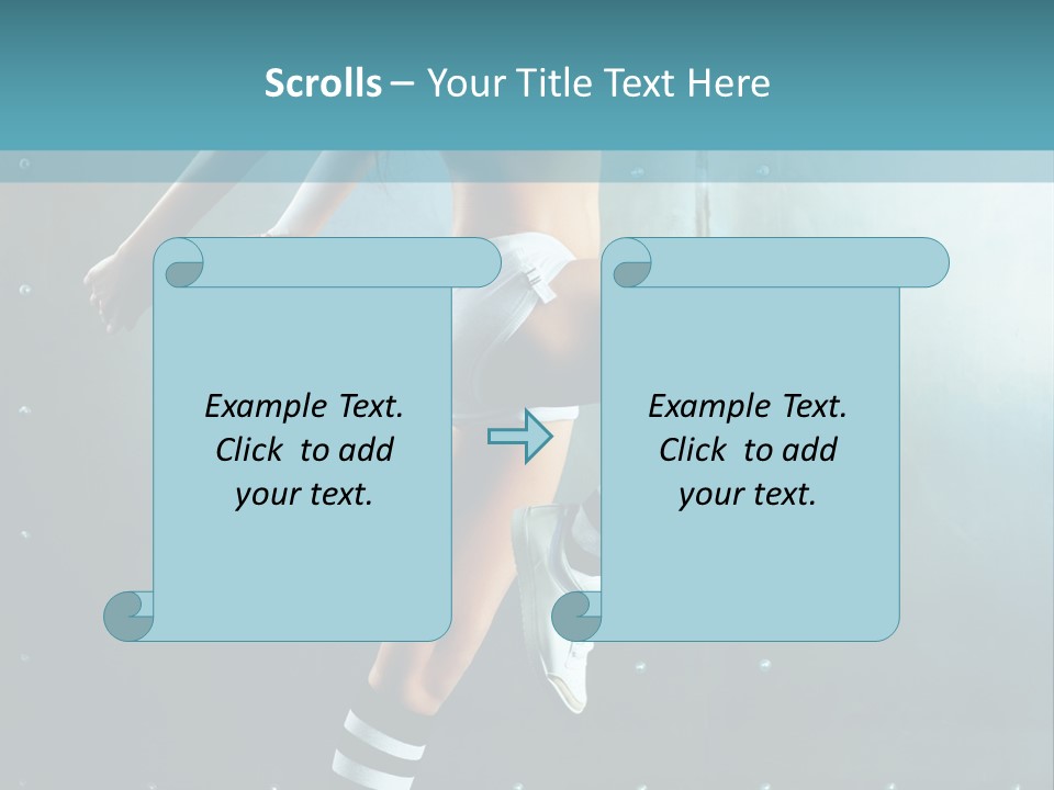 Soccer Caucasian Beautiful PowerPoint Template