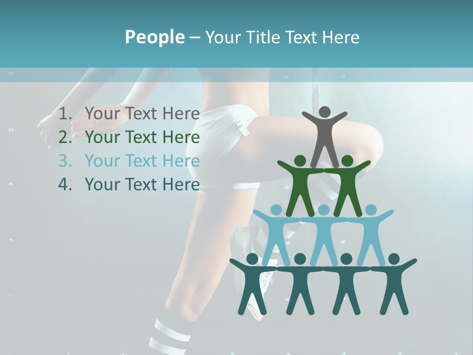 Soccer Caucasian Beautiful PowerPoint Template