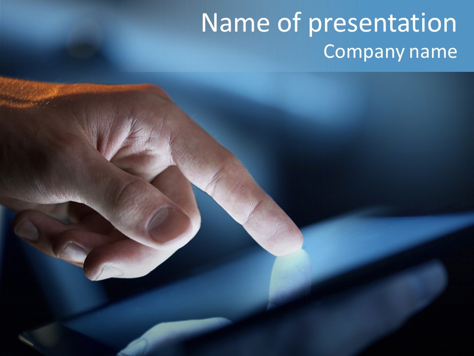 Background Showing  PowerPoint Template