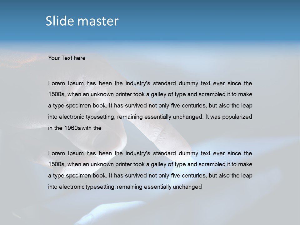 Background Showing  PowerPoint Template