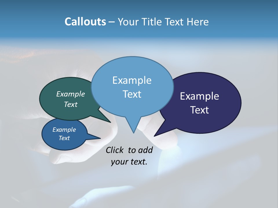 Background Showing  PowerPoint Template