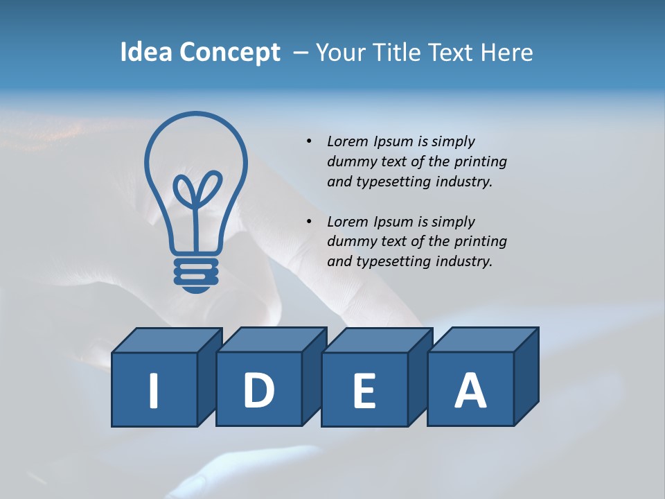 Background Showing  PowerPoint Template