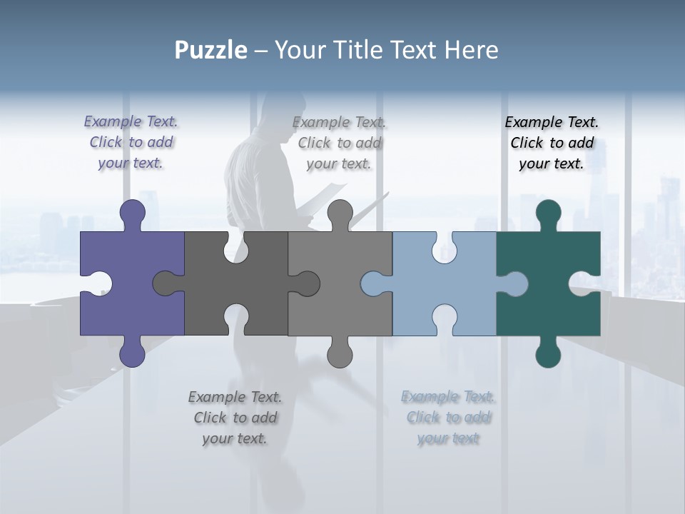 Closeup Parquet Computer PowerPoint Template