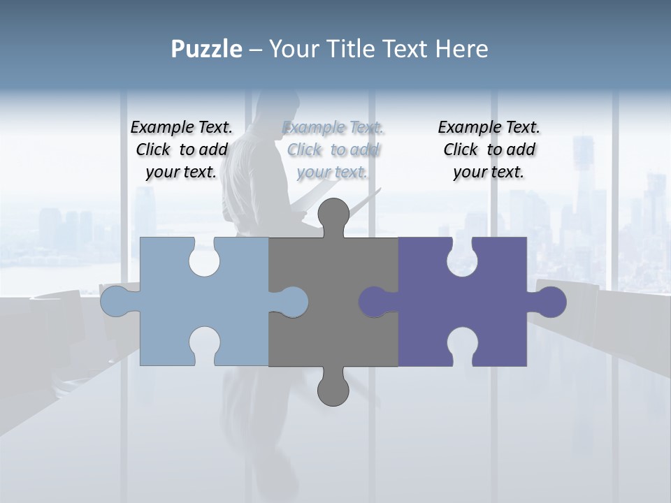 Closeup Parquet Computer PowerPoint Template