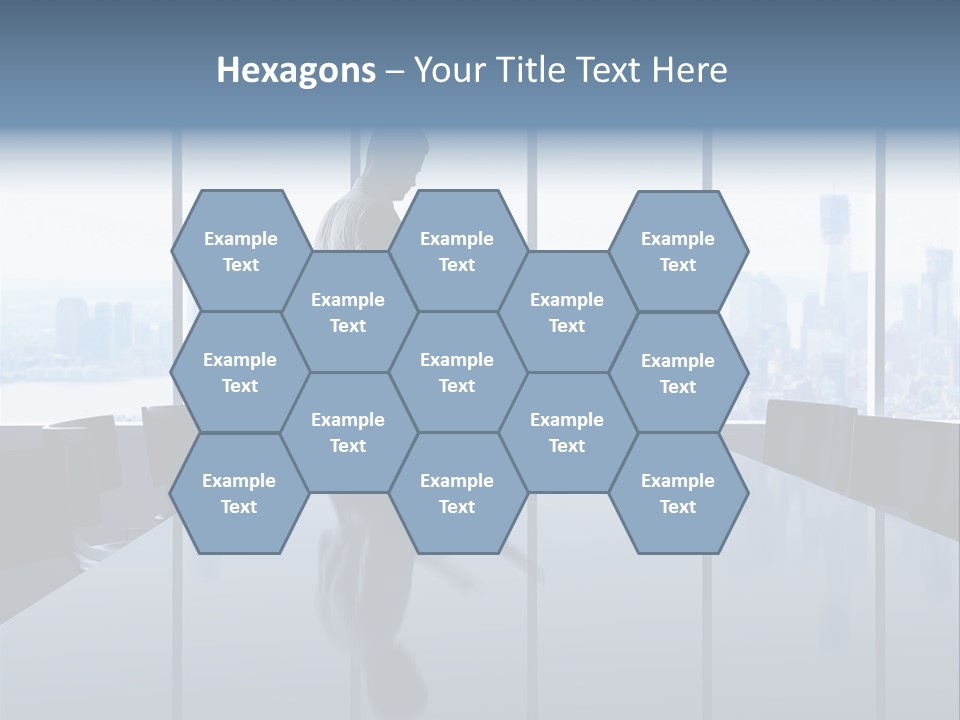 Closeup Parquet Computer PowerPoint Template