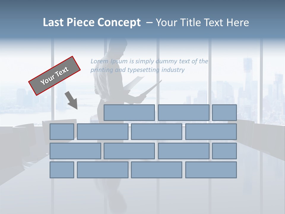 Closeup Parquet Computer PowerPoint Template