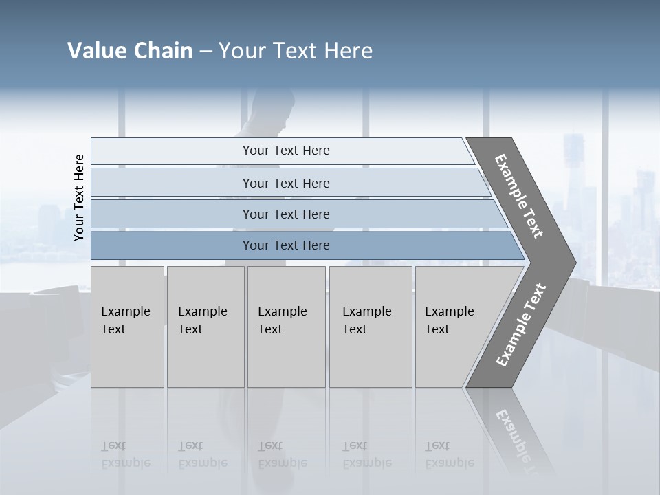 Closeup Parquet Computer PowerPoint Template