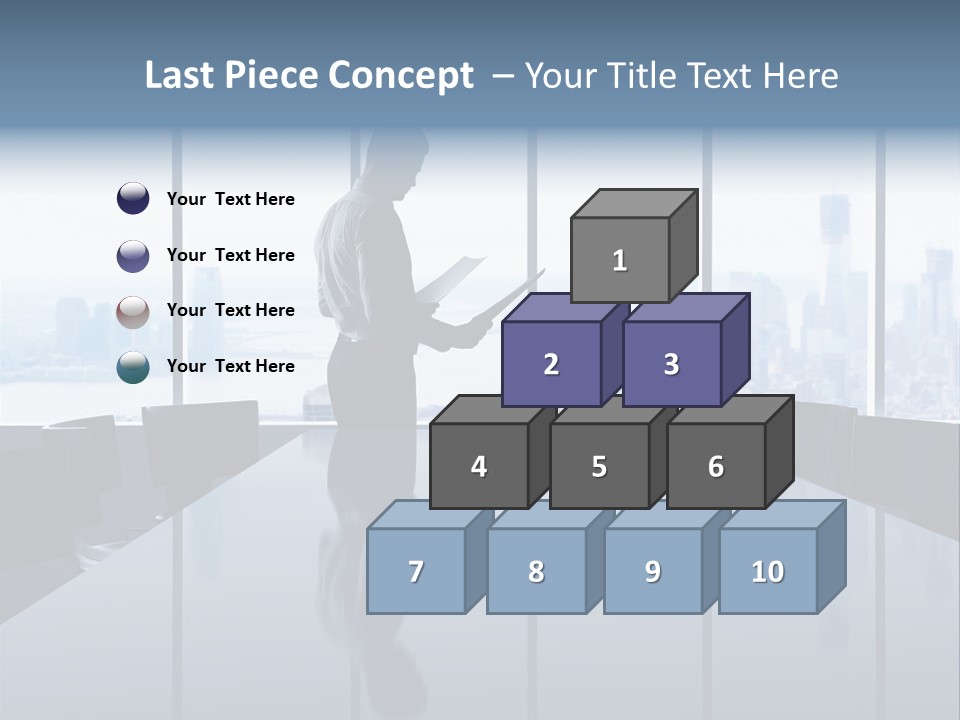 Closeup Parquet Computer PowerPoint Template