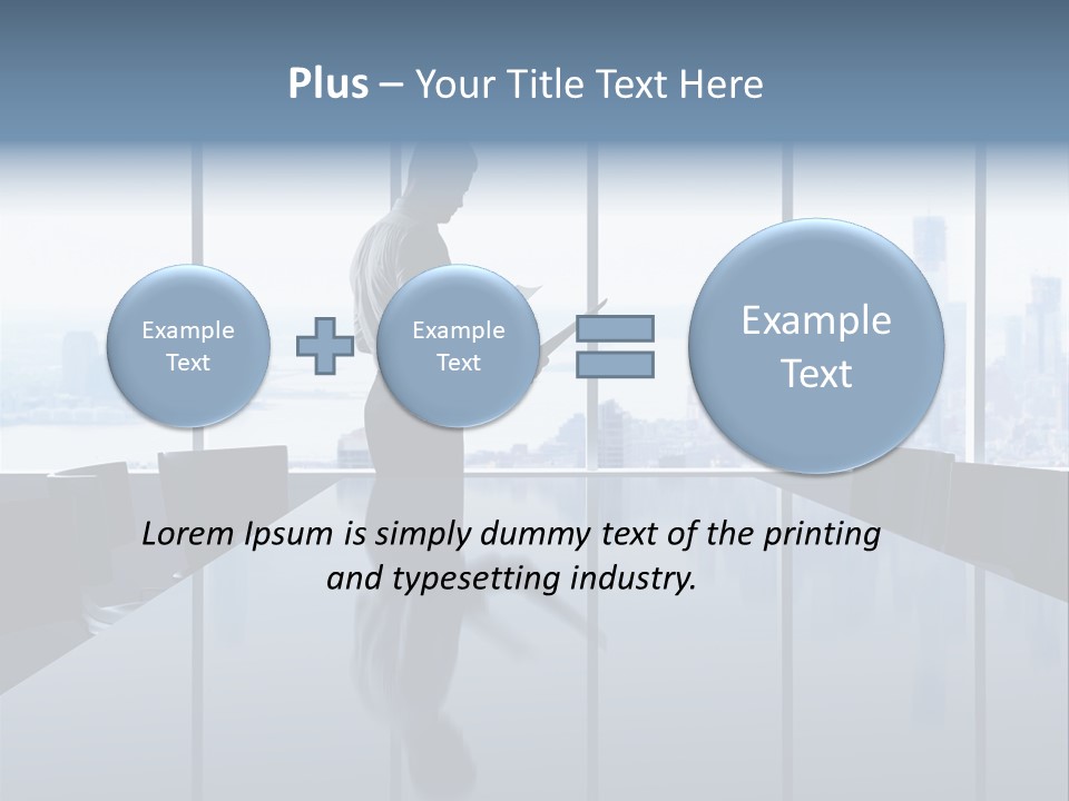 Closeup Parquet Computer PowerPoint Template